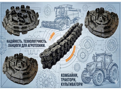 Ланцюги приводні роликові — купити у Білій Церкві