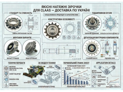 Натяжні зірочки Claas — купити в Україні | ціна, наявність