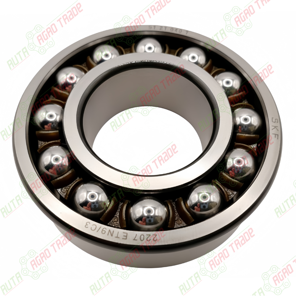 Кульковий дворядний підшипник 2207 ETN9/C3 SKF, 215520.0